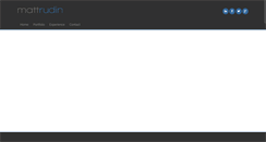 Desktop Screenshot of mattrudin.com